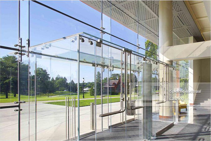 संरचनात्मक ग्लेज़िंग प्वाइंट सपोर्ट ग्लास पर्दे की दीवार स्पाइडर ग्लास पर्दे की दीवार प्रणाली 5